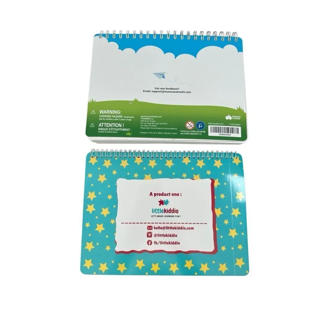 My First Busy Book Montessori Toddler Kids Learning Education Activity Toy Gift